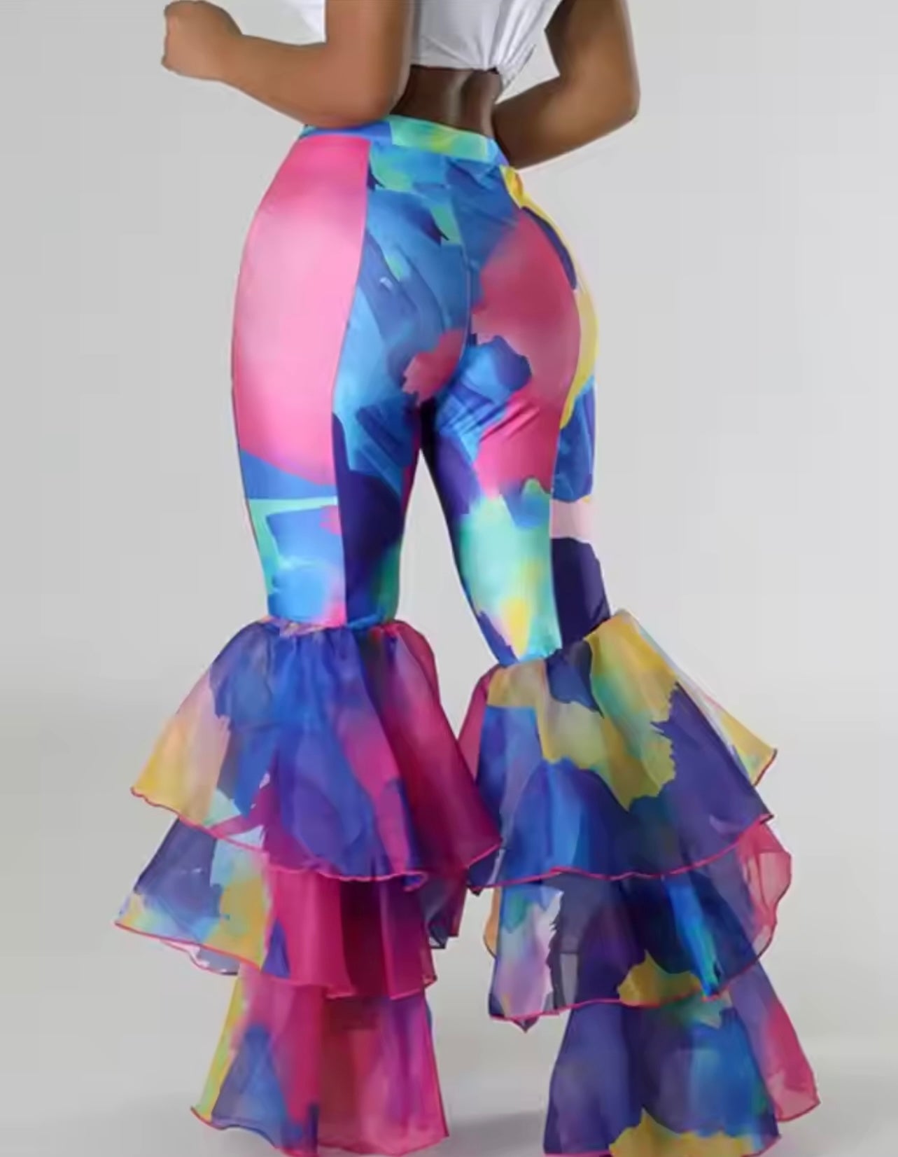 Super Flare Ruffle Pants