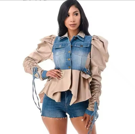 Puff Denim jacket