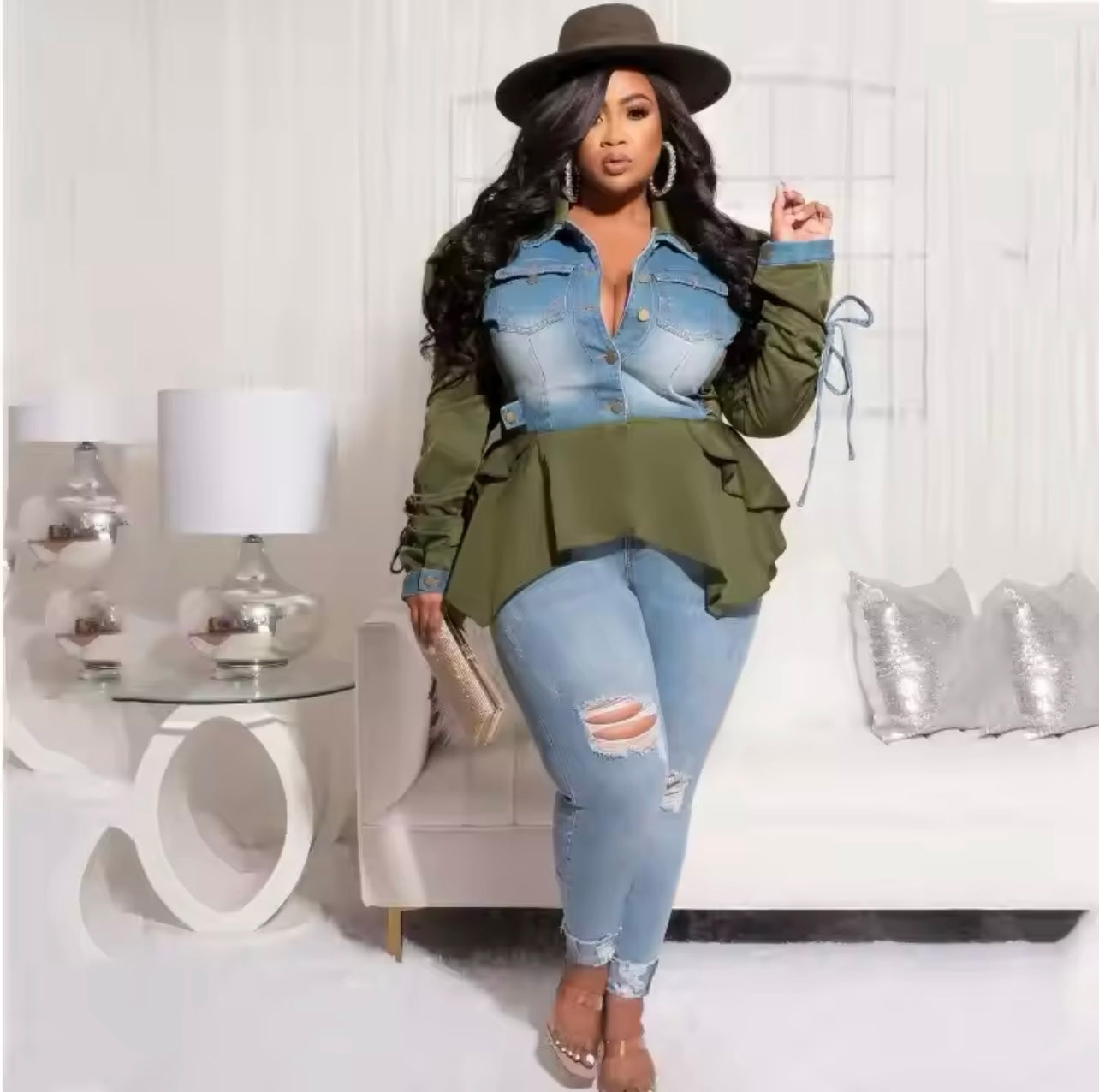 Puff Denim jacket