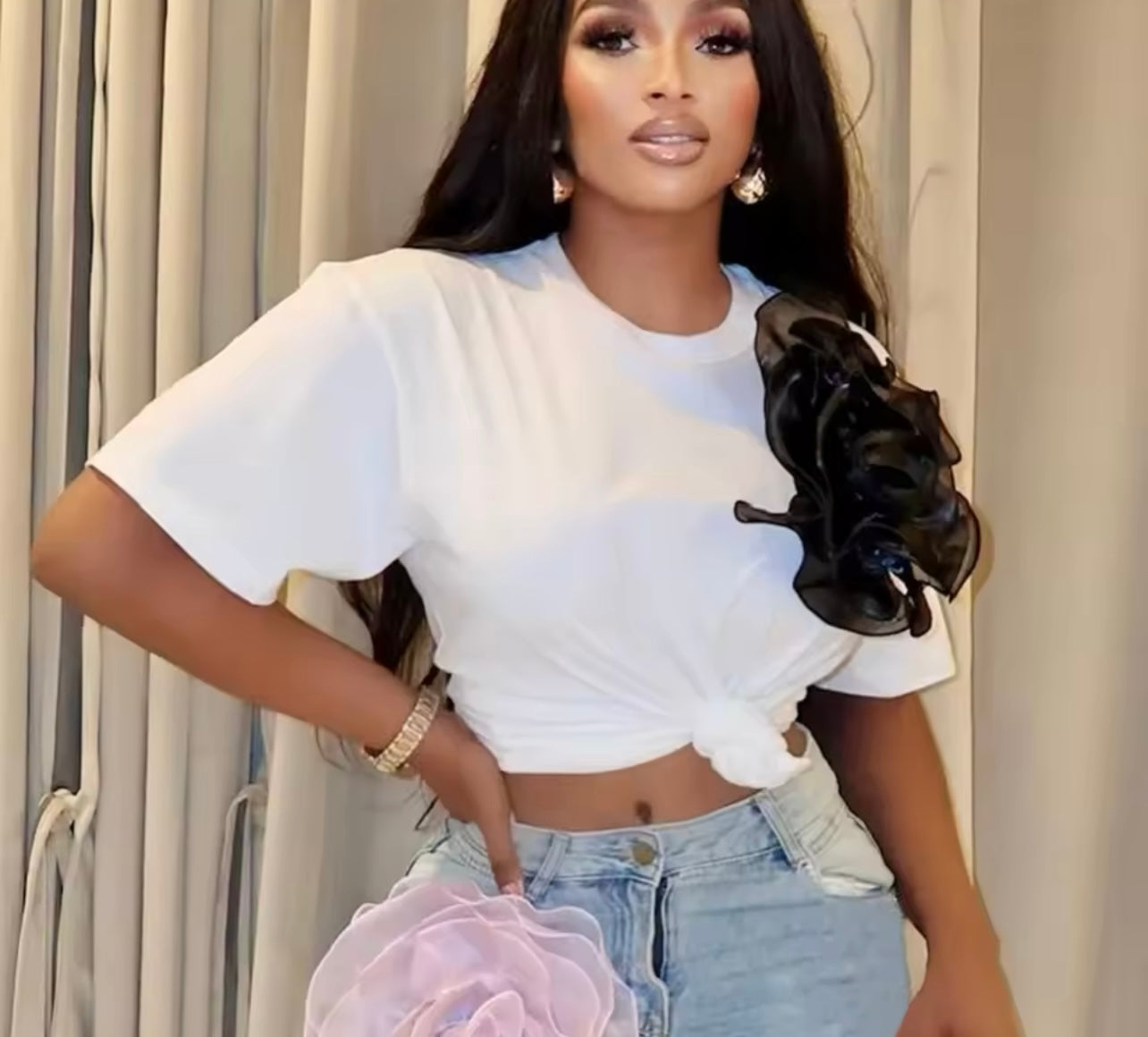 Puff Flower Top