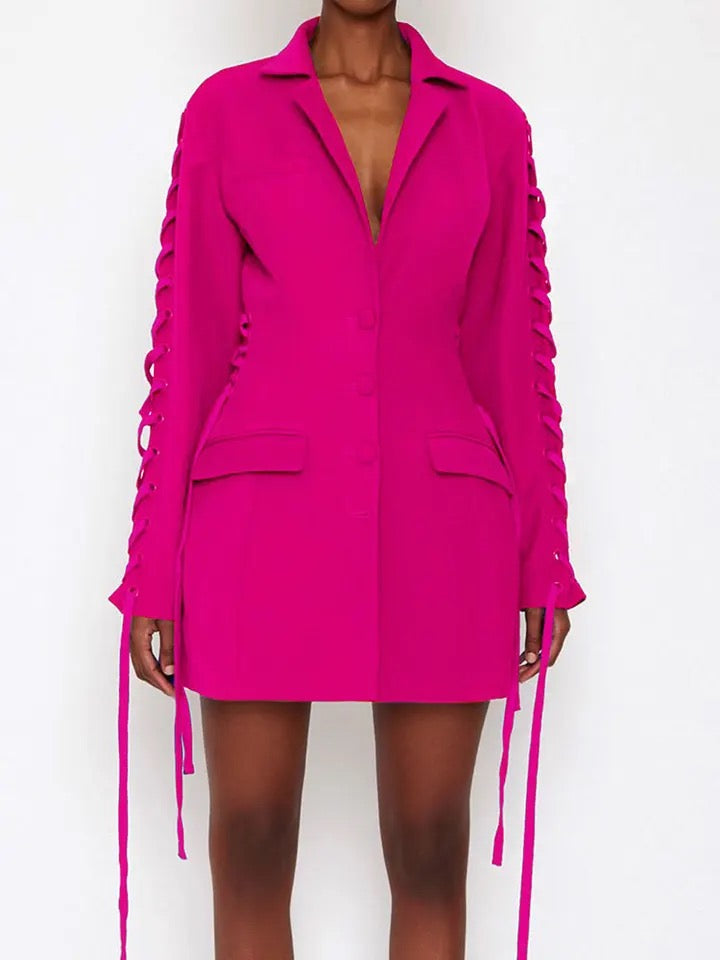 Sleeve Tie Blazer