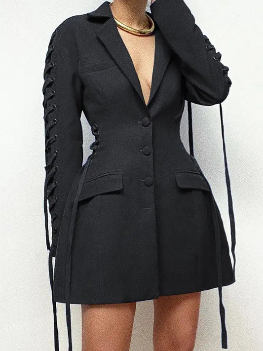 Sleeve Tie Blazer