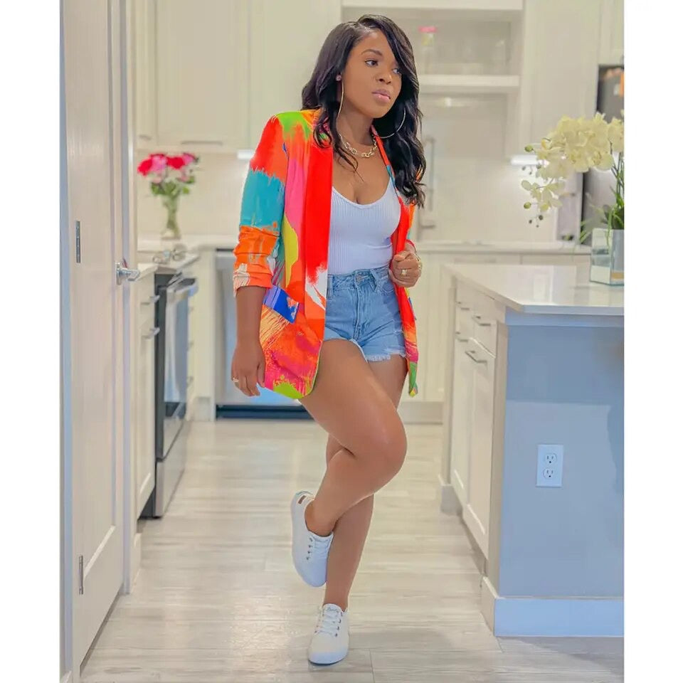 Elegant, multicolor blazer