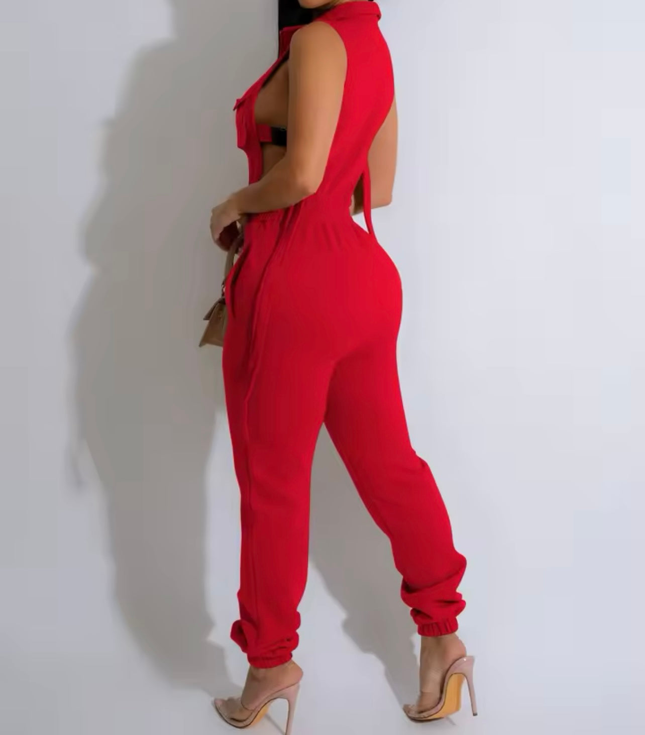 Sexy Buckle Jumpsuit
