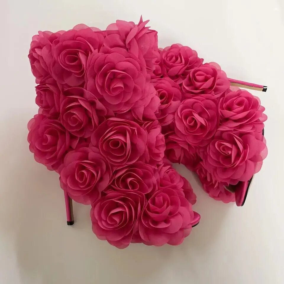 3D Rose Heels