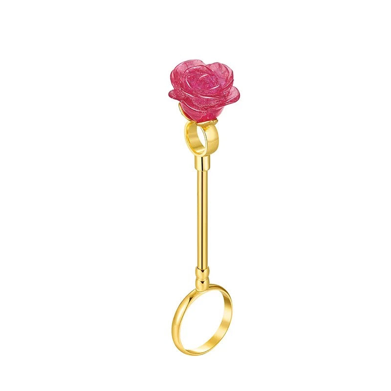 Exquisite smoking Wand (Big Rose ) Hands Free