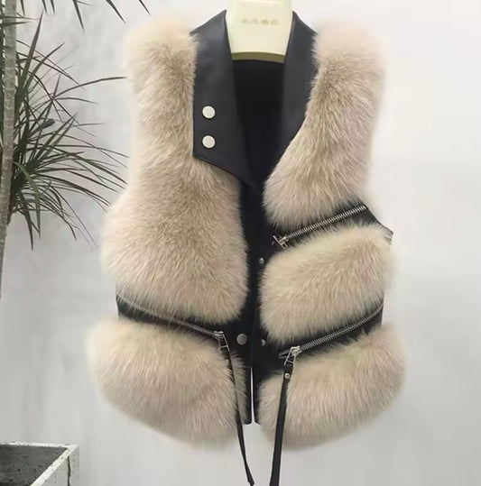 Retro Zipper Vest