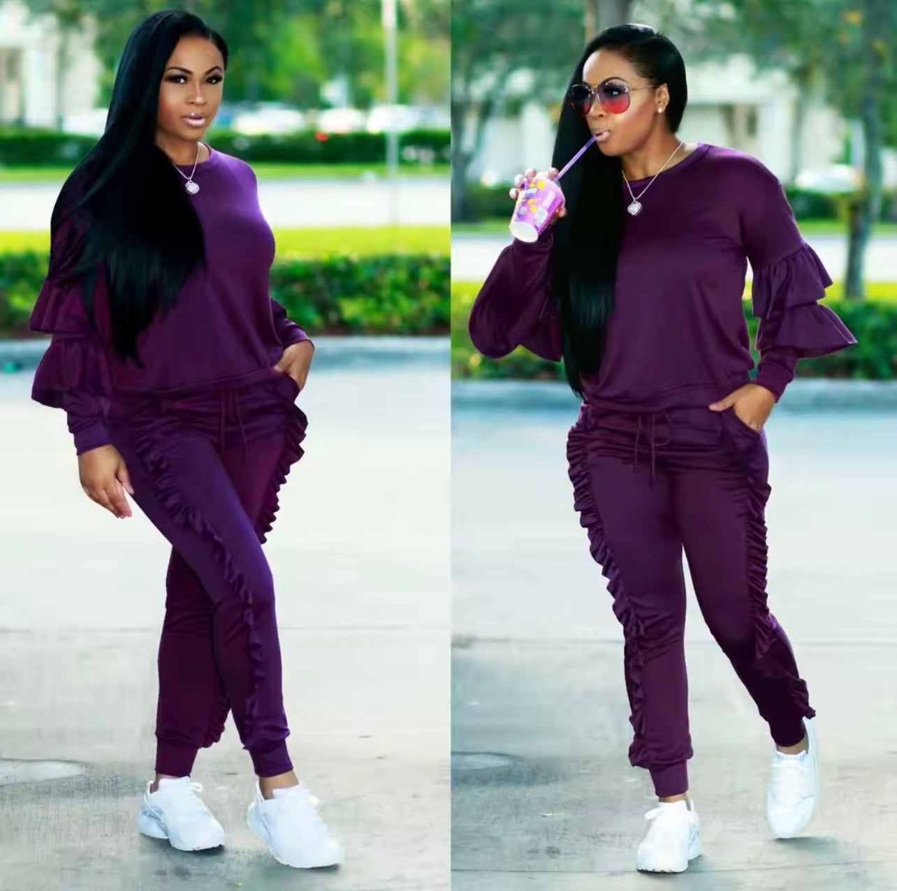 Ruffle Pants Set