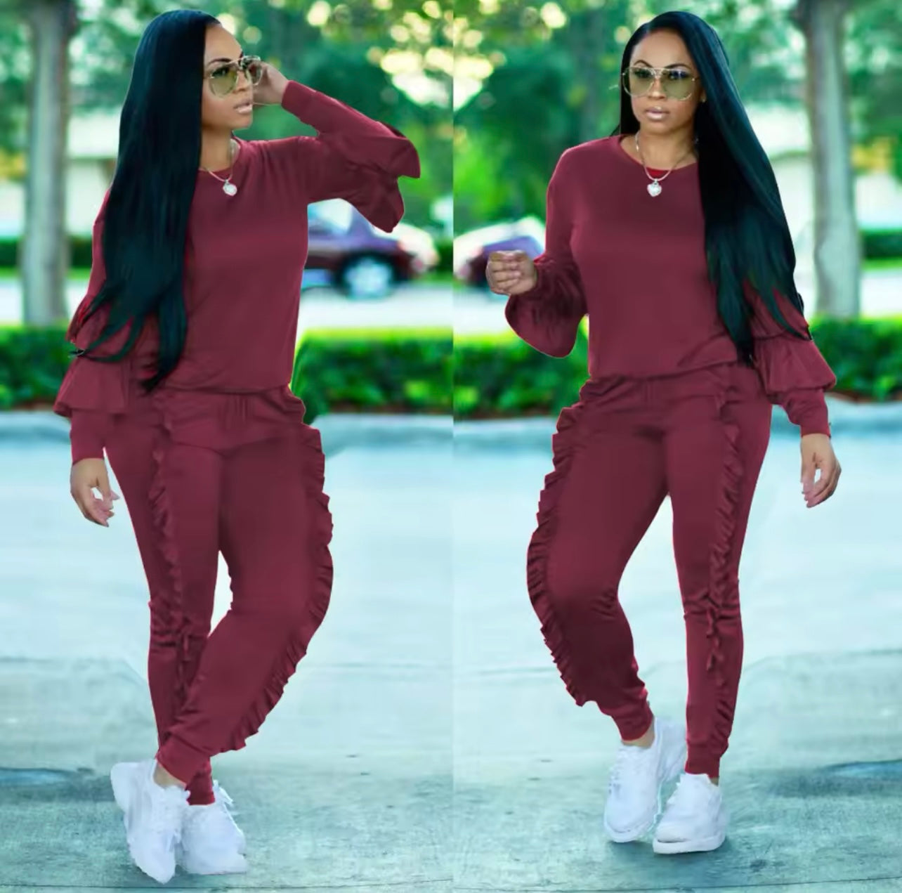 Ruffle Pants Set