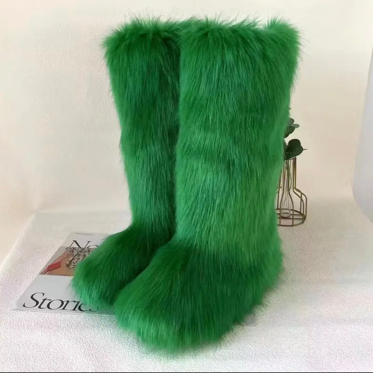 Long Winter Fur Boots