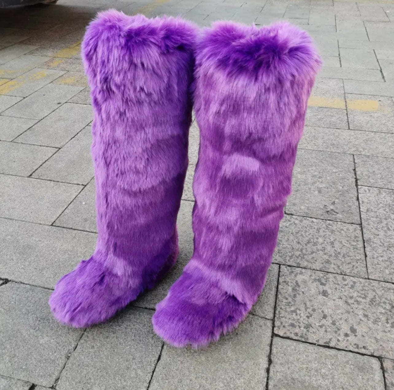 Long Winter Fur Boots