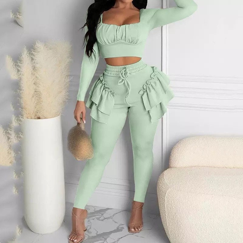Ruffle Pants Set