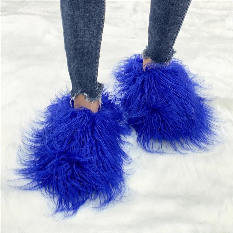 Long Hair Furry Slipper