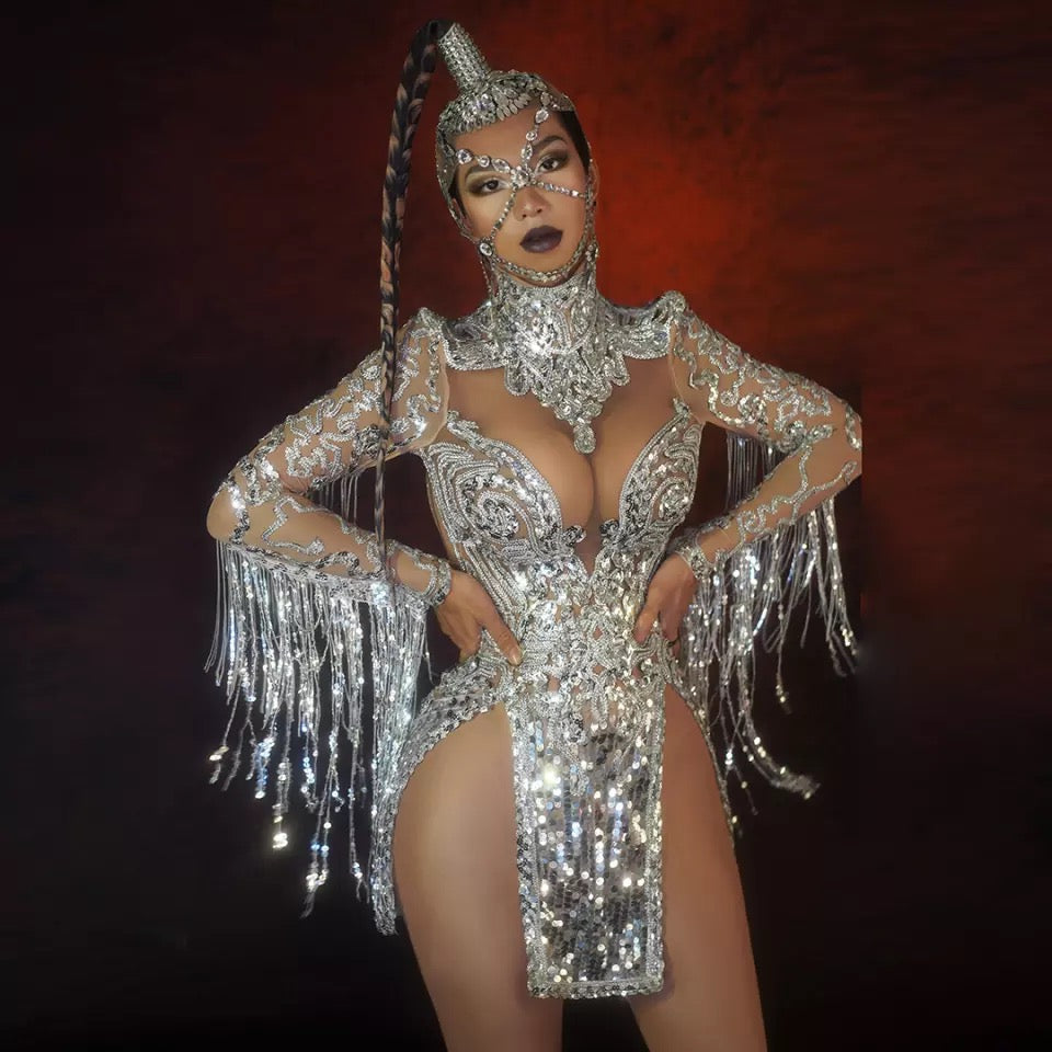 Celebrity Fashion Sequin  Dress