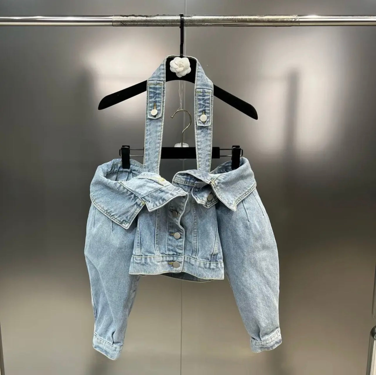 Off Shoulder Denim Jacket
