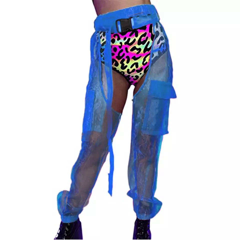 Sexy Transparent Pocket Pants
