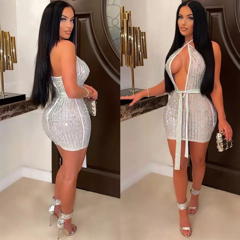 Sexy V Cut Dress