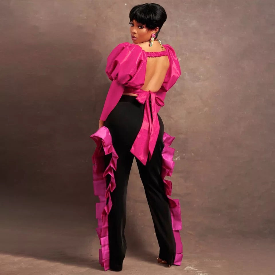 Sexy Big Flare Pants Set