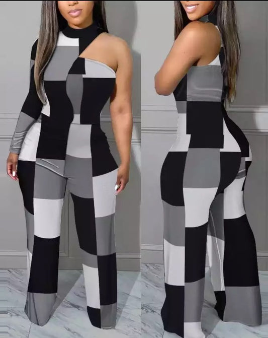 One Shoulder Jumpsuit
