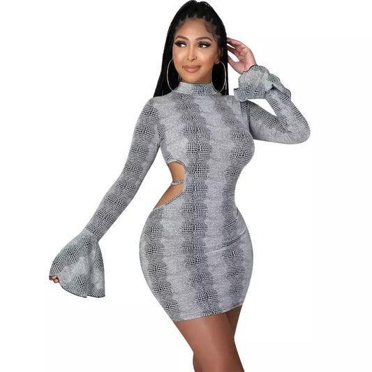 Lace Back Out Dress