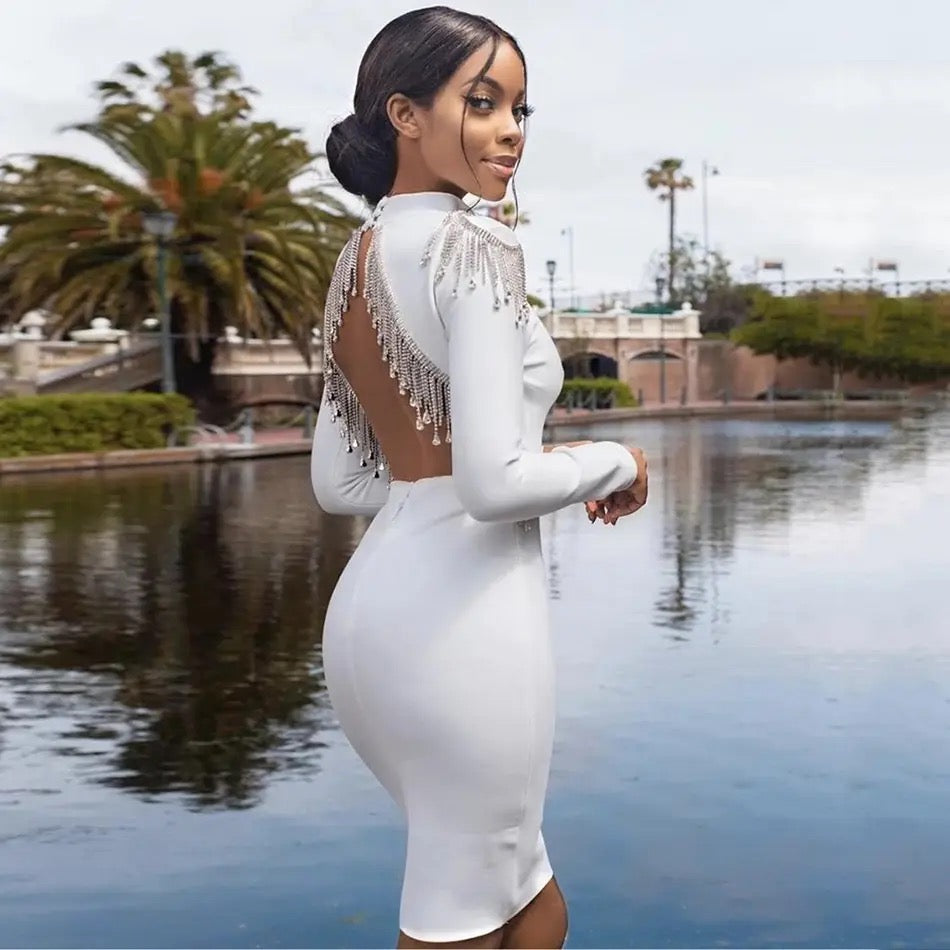 Diamond Backless Dress