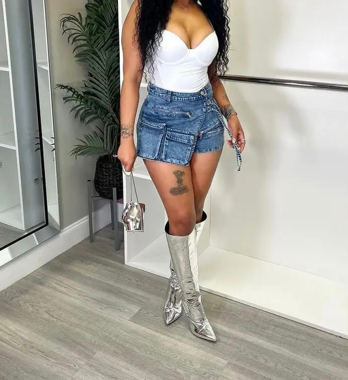 Denim Mini Shorts