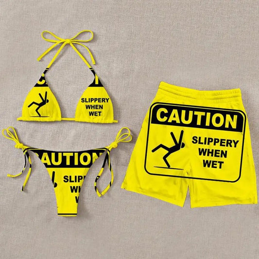 His And Hers Wet Bikini Only