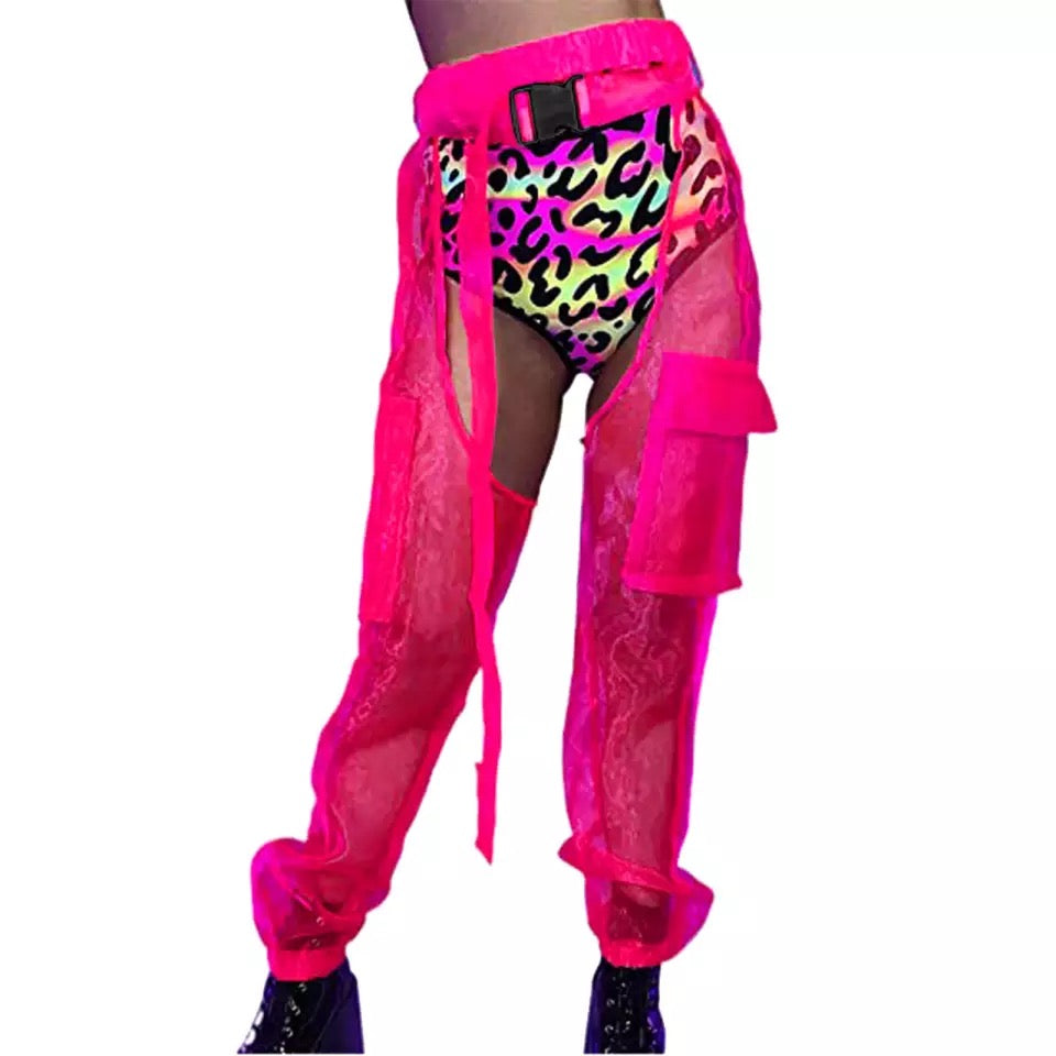 Sexy Transparent Pocket Pants