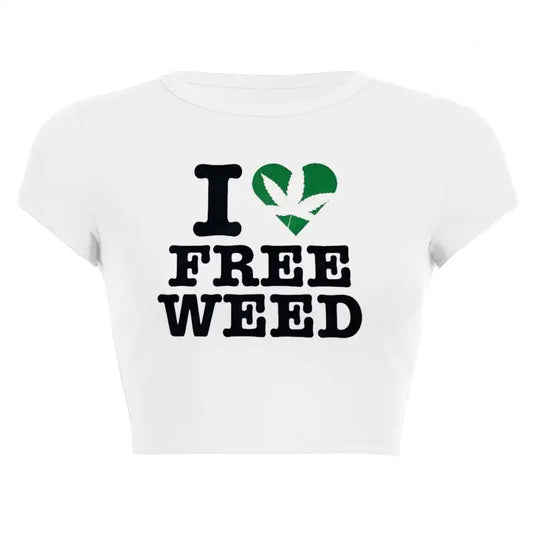 I Love Free Weed T Shirt