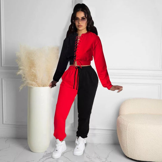 Lace Up Track Suite
