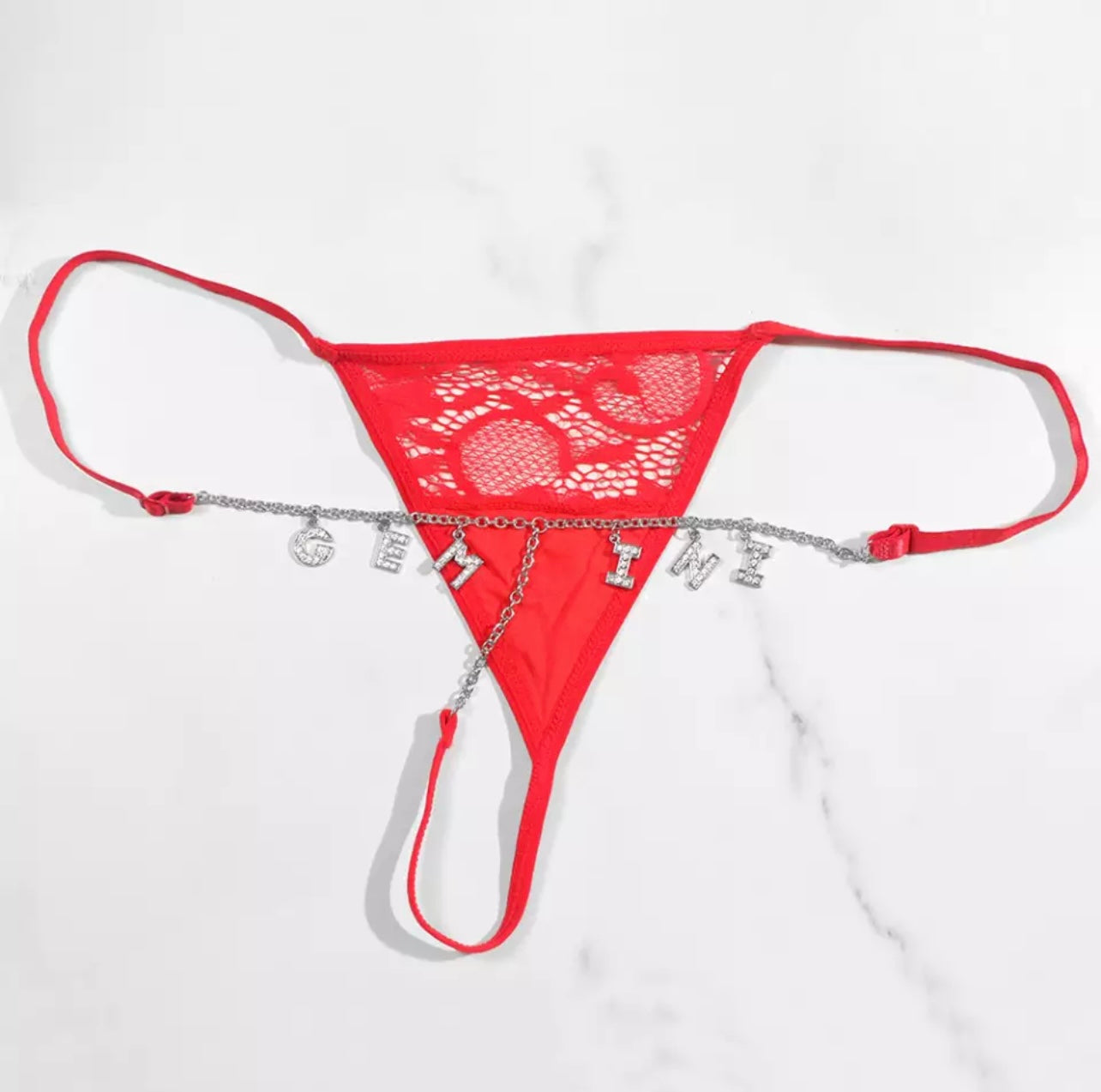 Zodiac Sign  Body Chain Thong