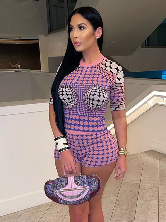 Spotted Short Set
