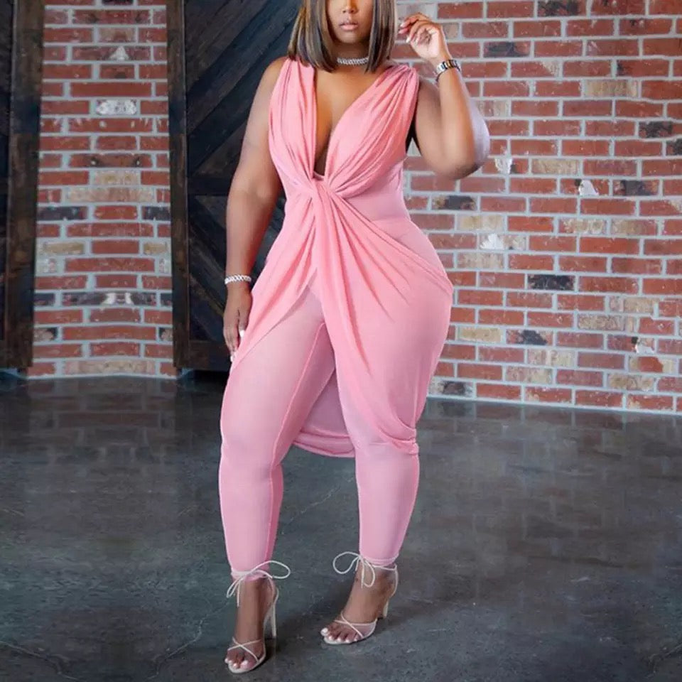 Plus  Size Casual Jumpsuit
