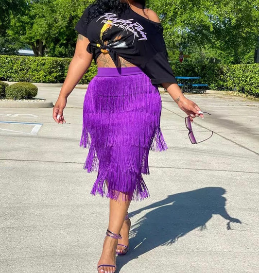 Long Tassel Skirt