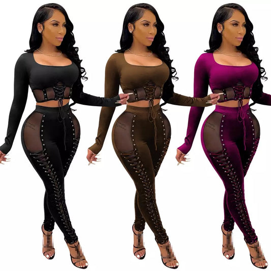Sheer Pants Set