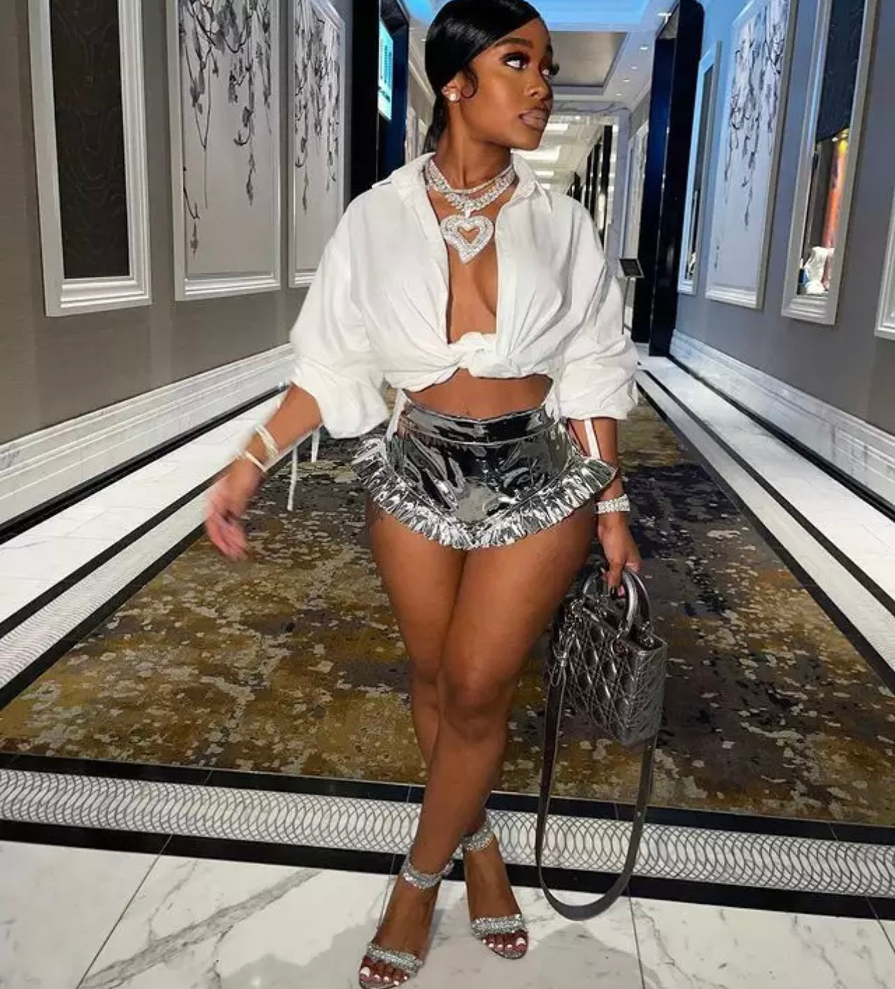 Metallic Shorts