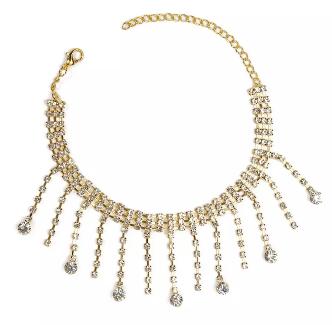 Rhinestones Ankle Chain