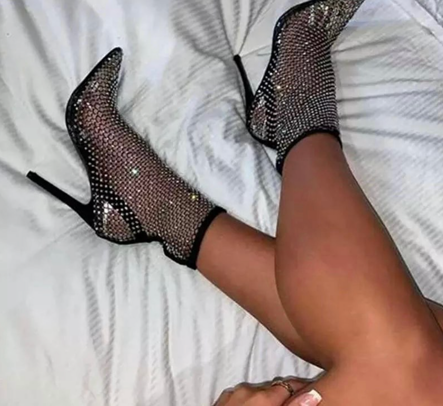 Diamond Mesh Heels (Short)